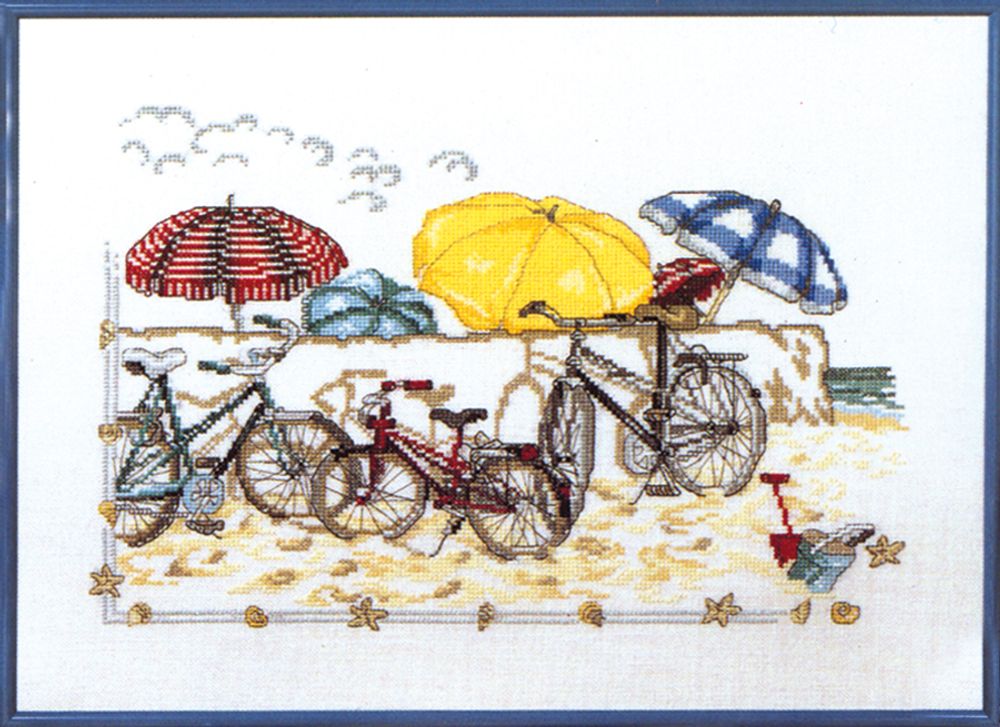 Oehlenschlager, Велосипеды на пляже, 32х44 см
