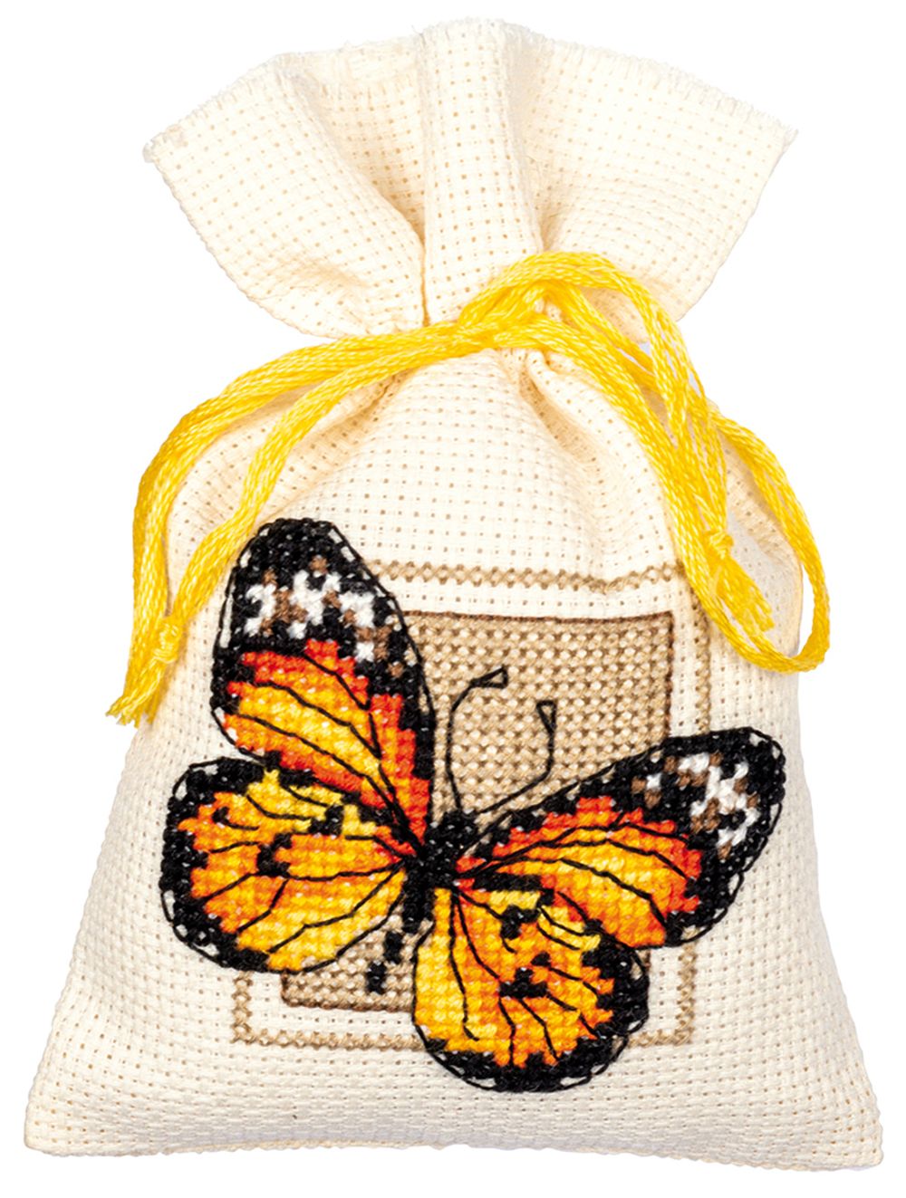 Набор для вышивания нитками Vervaco, Бабочки, 8х12 см