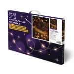 Кристальная (алмазная) мозаика Фрея ALDD-321, на подрамнике, Кот в гирлянде (со светодиодами), 30х40 см