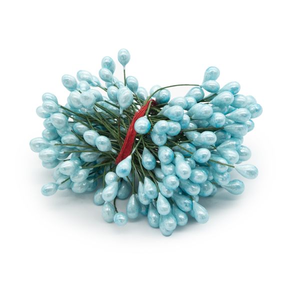 Тычинки для искусственных цветов 0,5х6см (вес 50гр ±3 гр) (14 голубой)