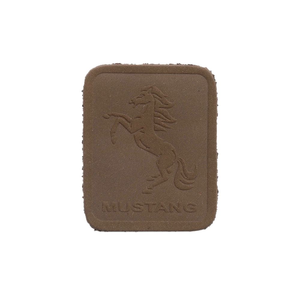 Термоаппликация из замши Mustang 3,5х4,37см, 100% кожа, 42 темно-коричневый, 5 шт
