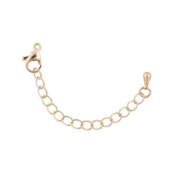 Цепочка-удлинитель 5 см, 20 шт (5х4 шт), 02 золото, Zlatka FMK-U02