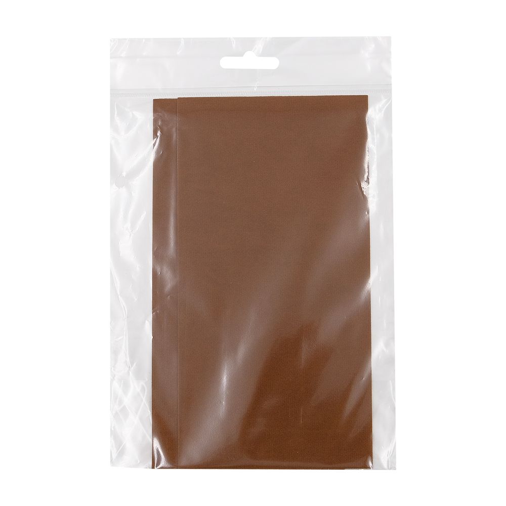 Заплатка самоклеящаяся, под замшу, 100x200мм, 2 шт, (коричневый (brown)), AC18