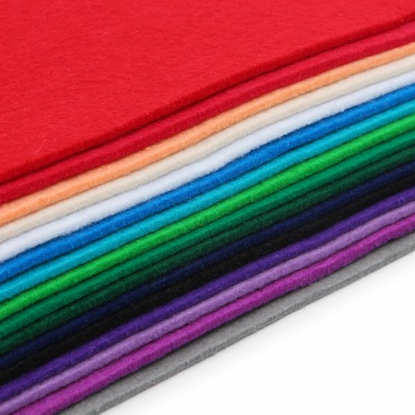 Фетр листовой мягкий ассорти 3.0 мм, 400гр, 20х30см, 16 штук Astra&Craft (3)