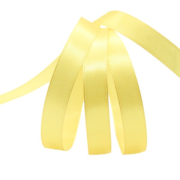 Лента атласная 1-сторонняя 12.0 мм / 22.86±1 метров, 060 лимонный, Globus