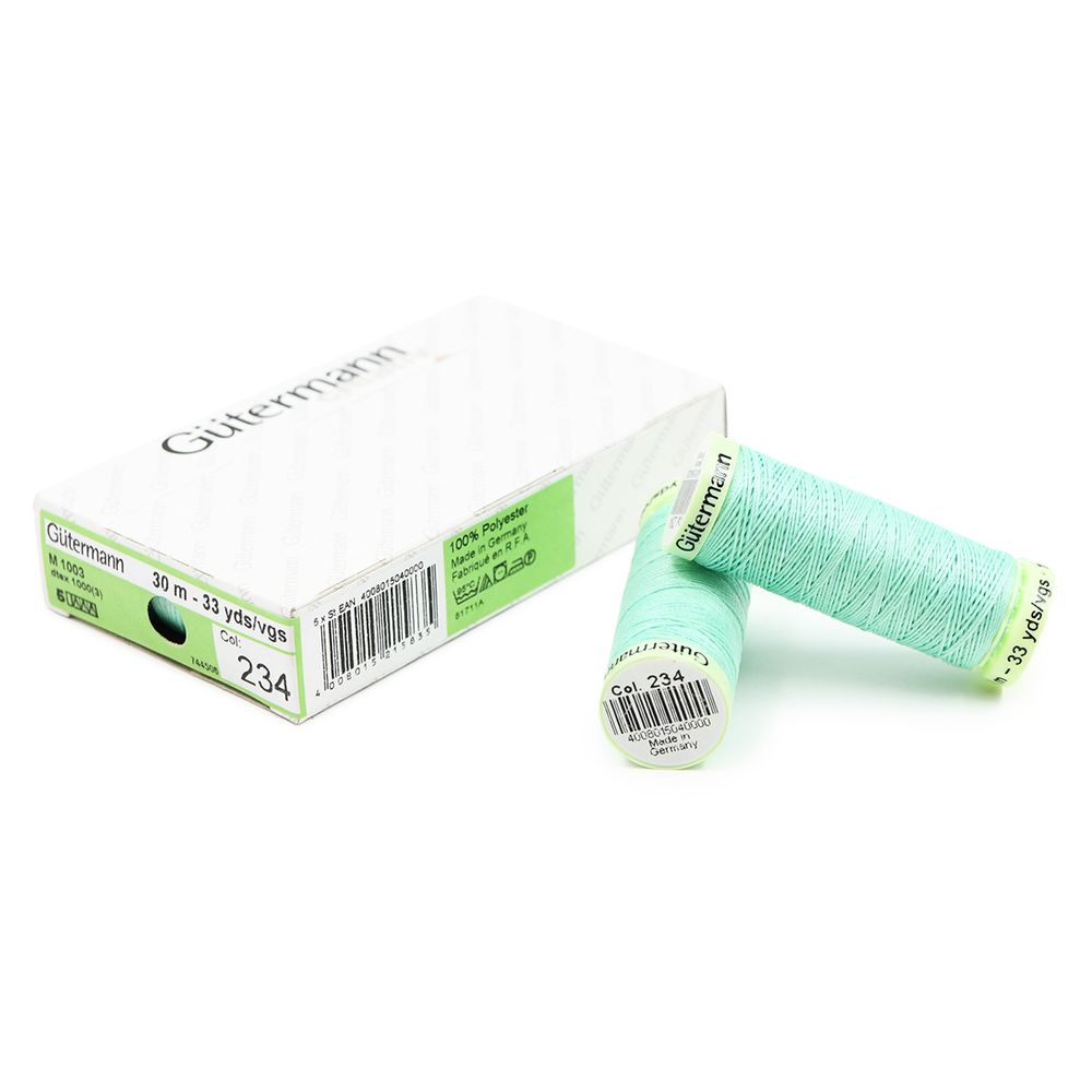 Нитки отделочные Gutermann Top Stitch, 30м, 234 мятный, 5 катушек
