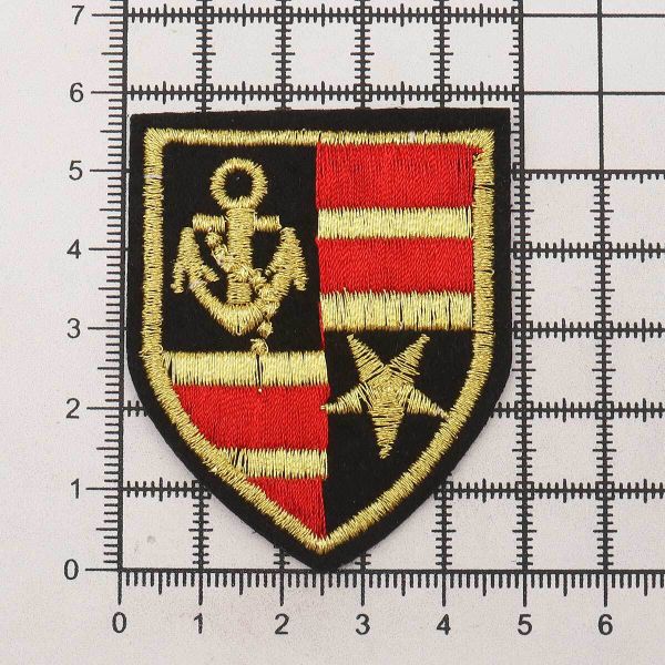Термоаппликация Шеврон военно-морской, 50х57 мм, LA356