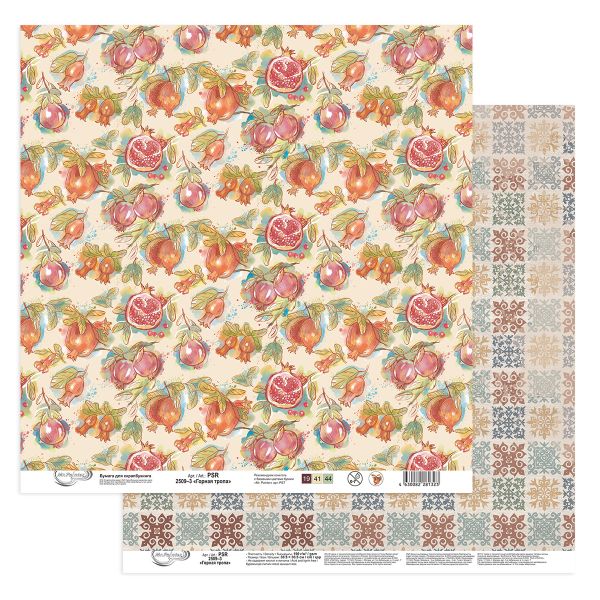 Бумага для скрапбукинга Горная тропа, 190 г/м², 30.5х30.5 см, 10 шт, 3, Mr.Painter PSR 2509