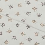 Футер 2-нитка начес 190 г/м², 100-100 см / 6 метров, N-ДЛ190-01, цв.бел/бежевый