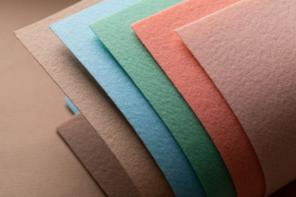 Фетр листовой жесткий 1.2 мм, 27х30 см, 5 шт, ассорти 5, Gamma FKS12-27/30