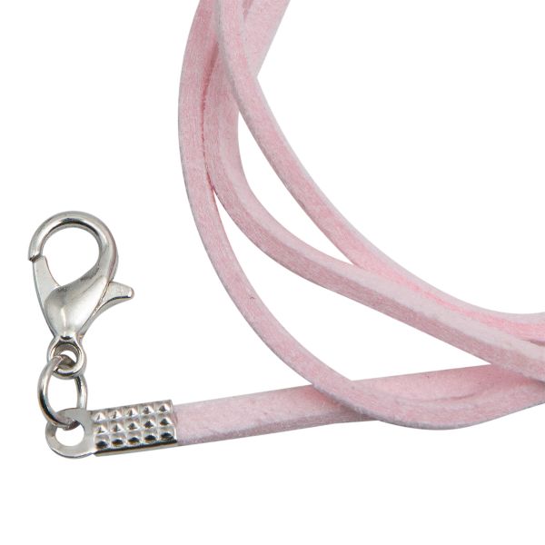 Шнур с замком замшевый, 2мм, 45см. Astra&Craft (6068 светло-розовый), 65237