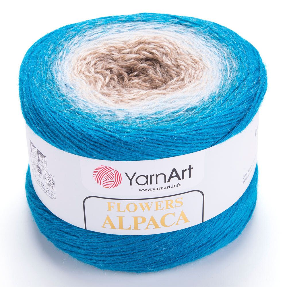 Пряжа YarnArt (ЯрнАрт) Flowers Alpaca / уп.2 мот. по 250 г, 940м, 431