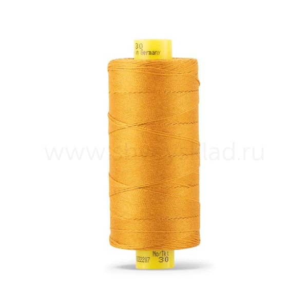 Нить отделочная Gutermann Mara 30/2, 300 м, 702404, 412 охра, 1 катушка
