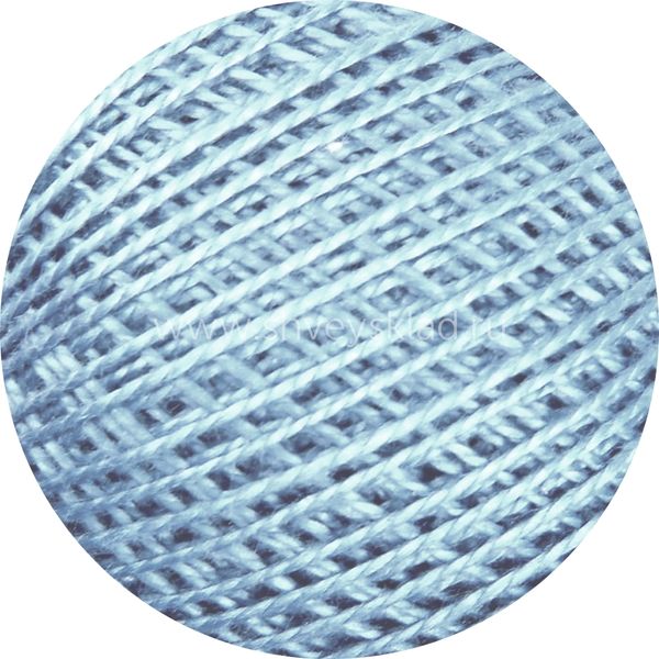 Пряжа ПНК им.Кирова Ирис / уп.20 мот. по 25 г, 150м, 2602 бледно-голубой