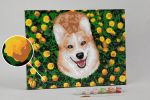 Картина по номерам Фрея, Радостный корги, 40х30 см