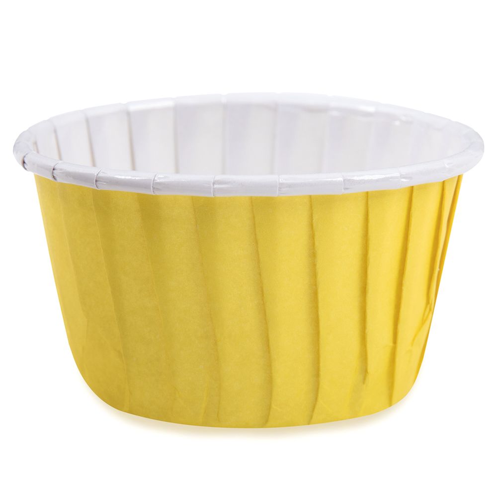 Формы для выпечки бумажные (усиленные с бортиком) 5 см, 5х3.9 см, 12 шт, №07 желтый, S-Chief PPC-0010
