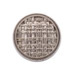 Пуговицы на ножке 24L=15 мм, металл, Silver (серебристый), 10 шт, MP06