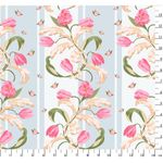 Ткань для пэчворка Peppy Весенний этюд панель, отрез 60х110 см, 146 г/м², ВЭ-05 голубой, Peppy