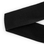 Стропа (ременная лента) 50 мм / 25 метров, толщ. 1.0 мм, [27.5 г/пог.м], 100% п/п, черный, 4150