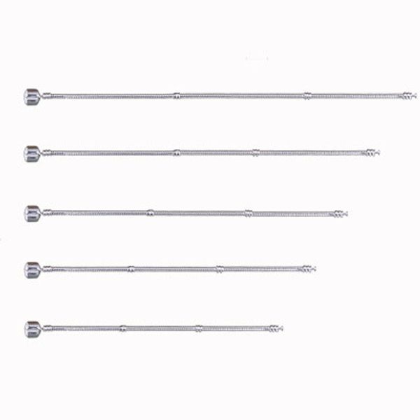 Основа для браслета металлического 19 см, 5 шт, серебро, Zlatka RBM