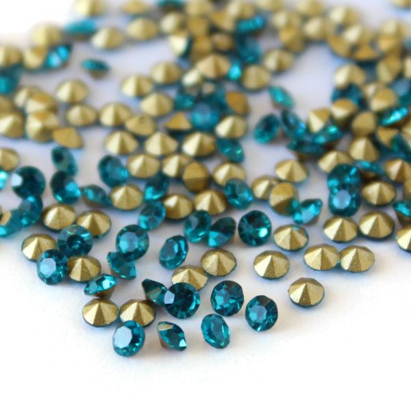 Стразы конусовидные риволи 2,5мм, ss8, 432 штук (стекло) (229)