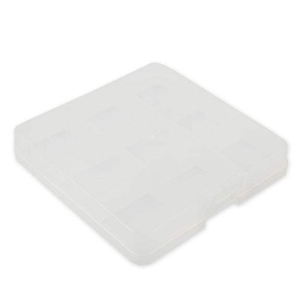 Органайзер для швейных принадлежностей 13.5x13.7x2.3 см, пластик, прозрачная, Gamma OM-086