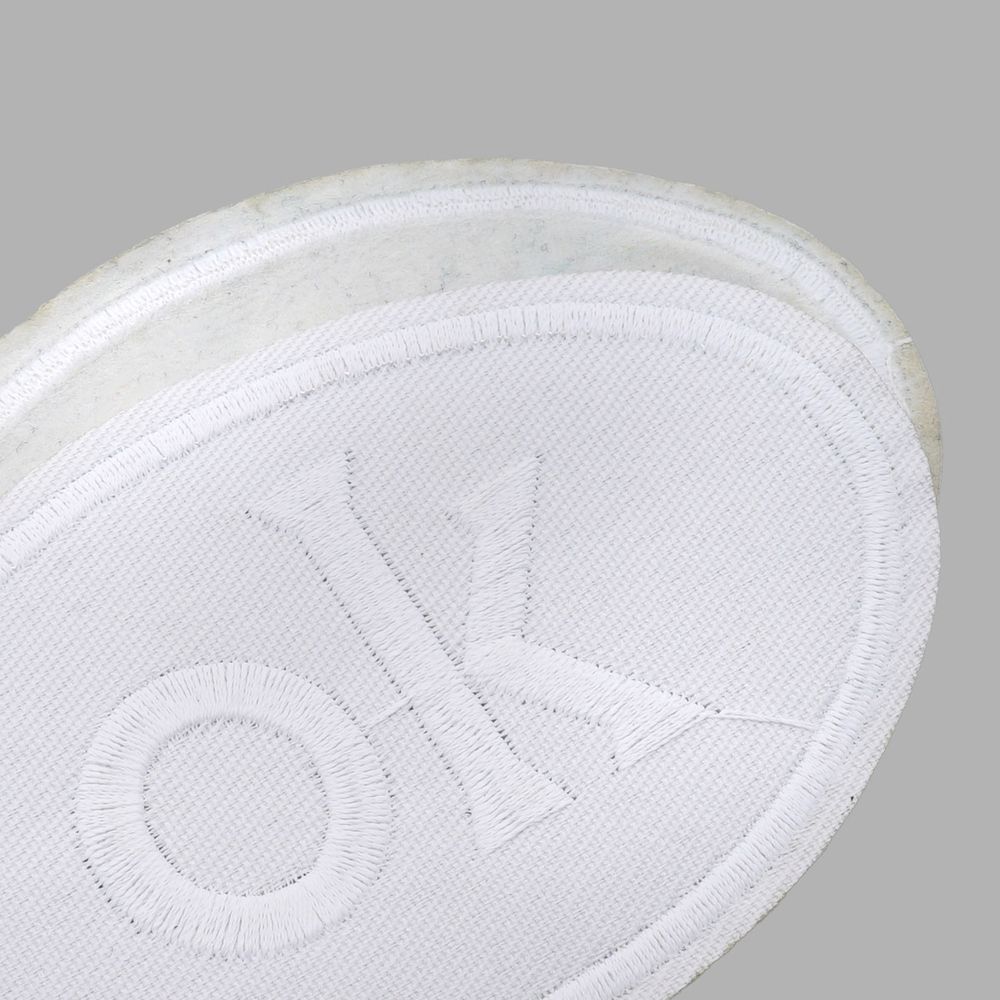 Термоаппликация овал OK 92х60мм (White (белый)), 2 шт, LA560