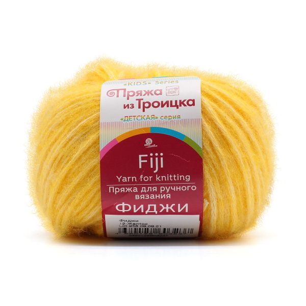 Пряжа Троицкая Фиджи / уп.5 мот. по 50 г, 95 м, 12 желток