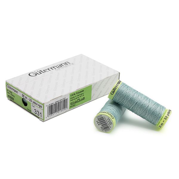 Нитки отделочные Gutermann Top Stitch, 30м, 331 пыльно серо-бирюзовый, 5 катушек
