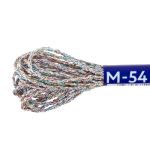 Мулине Gamma металлик NM 12 мотков по 6 метров, M-54 белый/голубой/розовый/золотистый, Gamma MOULINE