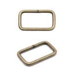 Рамка прямоугольная металл 26 мм /31х18 мм, ⌀2.5 мм/, латунь, 50 шт, 2AR042