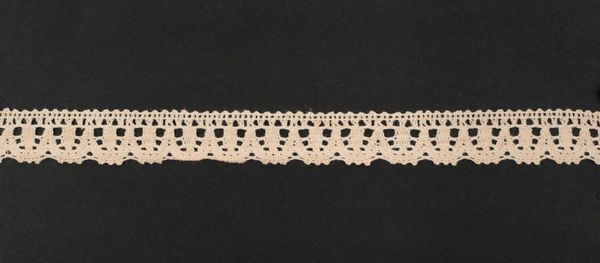 Кружево вязаное (тесьма) 21 мм, цв.св.-персиковый, 25м, Alfa, AF-376-023