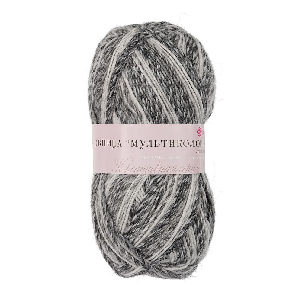 Пряжа Пехорка Ровница Мультиколоровая / уп.5 мот. по 200 г, 400 м, цв.101 М