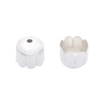 Шапочка декоративная FIN1242, 10х9мм, 30 шт/уп (серебро)