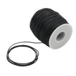 Шнур вощеный ⌀1.0 мм / 100 метров, 0371-9002 (С580 черный)