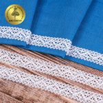 Кружево вязаное (тесьма) 20 мм, диз. 295, тонкая нить, цв.02 белый уп. 10 м, Kruzhevo