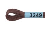 Мулине Gamma 100% хлопок, цв.3249 св.коричневый, 24 мотка по 8 метров