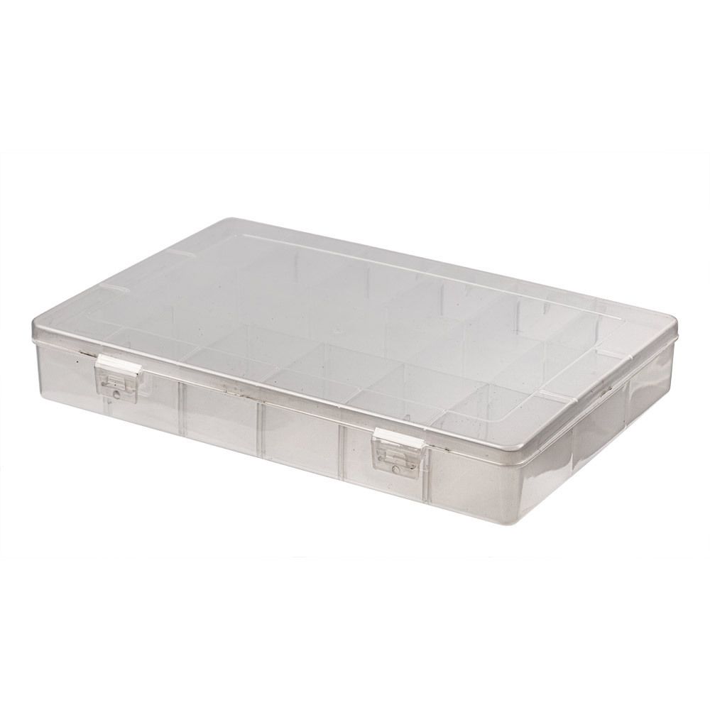 Органайзер для швейных принадлежностей 27.2х18х4.1 см, пластик, прозрачная, Gamma ОМ-063