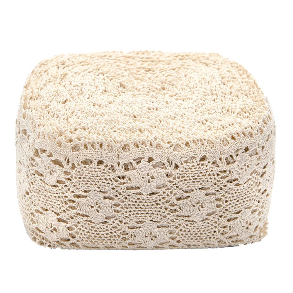 Кружево вязаное (тесьма) 125 мм / 25 метров, рис125.01.038 суровый