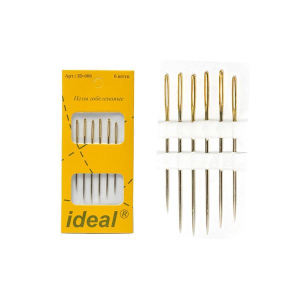 Иглы ручные гобеленовые уп.6 игл (0340-0006)