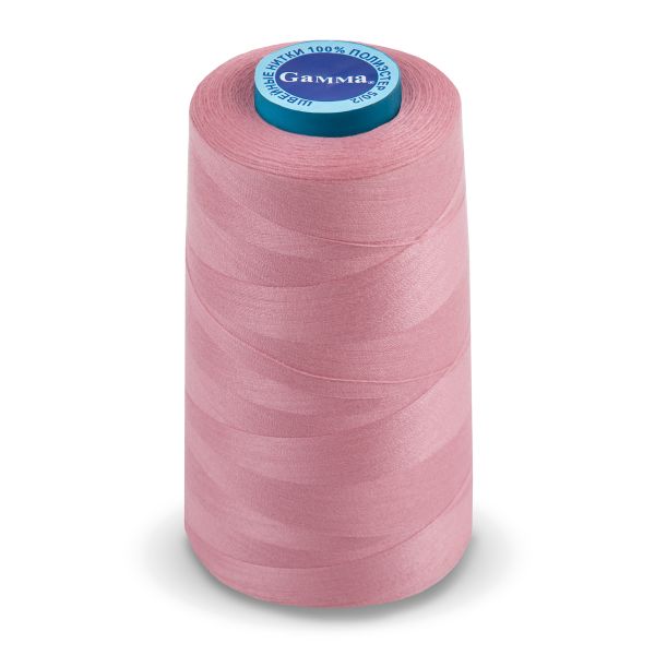 Нитки универсальные Gamma 50/2, 4570 м (5000 ярд) / 1 кат., 153 серо-розовый
