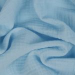 Муслин 125 г/м², 130 см / 2 метра, TBY.Mus.24723.7.2, цв.07 св.голубой