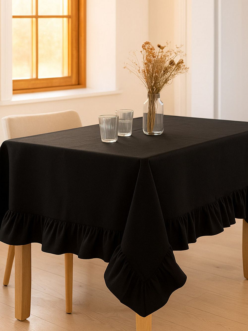 Габардин 150 г/м², 150 см / 5 метров, TBYGab-150322, F322 черный