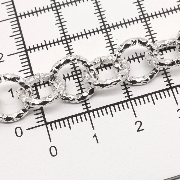 Цепь алюминиевая 2,0 мм, 11,6 мм, боб(10 м) (никель) K14333