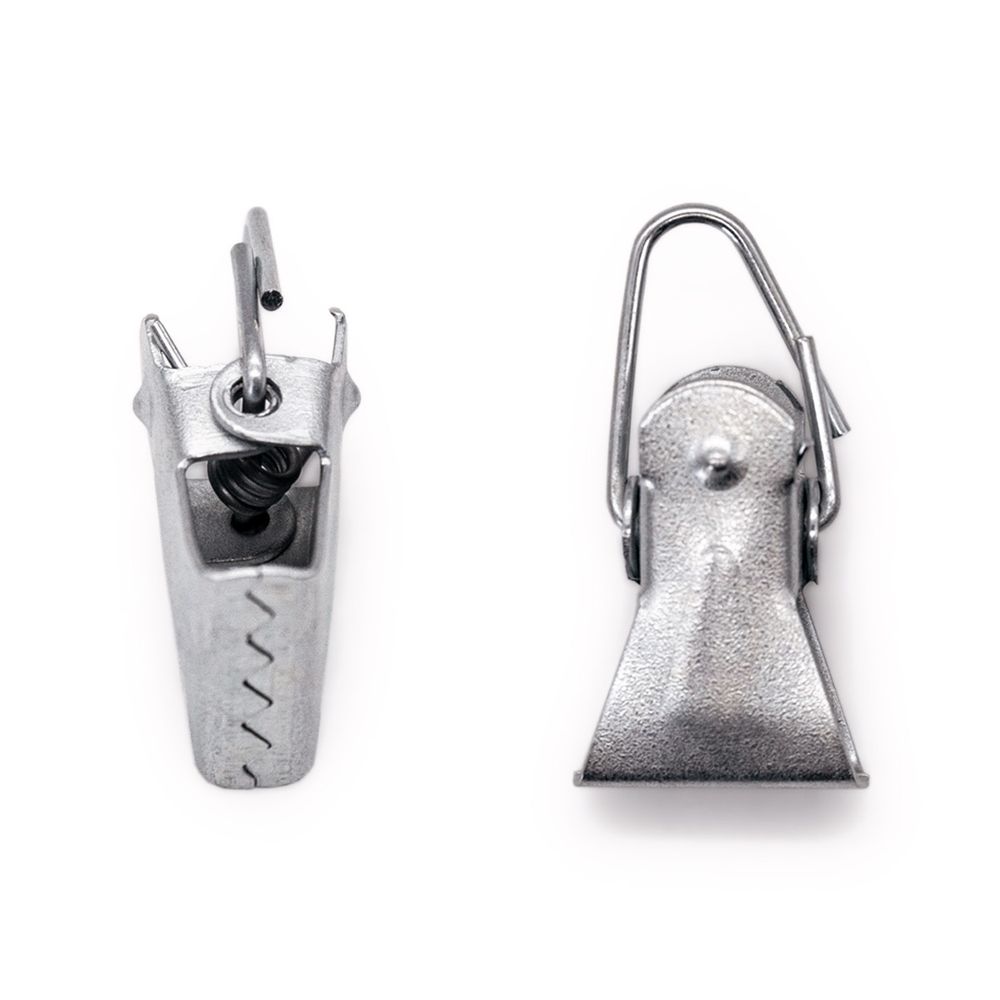 Зажим для штор 28 мм, без кольца металлический ДС, 50 шт