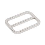 Пряжка регулировочная металл 30 мм (36х27 мм, d-3 мм, литая, никель, 4 шт