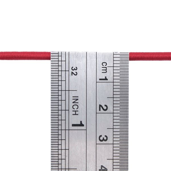 Резинка шляпная (шнур эластичный) ⌀3.0 мм / 100 метров, 0370-0300В, С519-красный