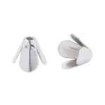 Шапочка для бусин, 10мм 30 шт/упак, Astra&Craft (Никель), 4AR200