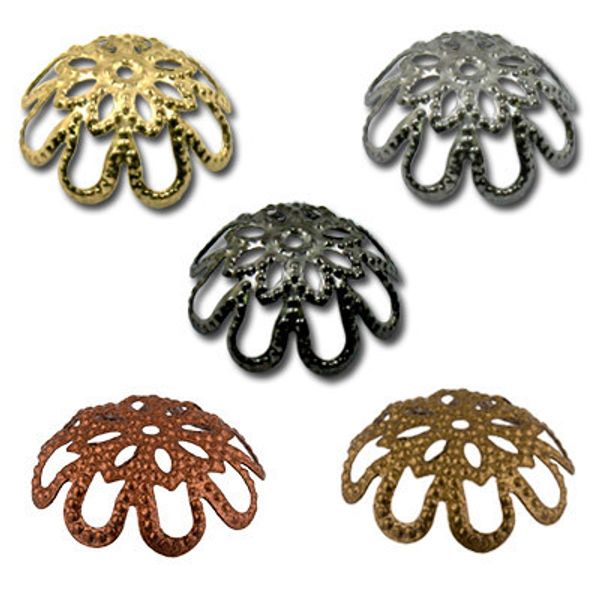 Розетка для бус DC-008 15 мм, 50 шт, №04 под бронзу, Zlatka DC-008