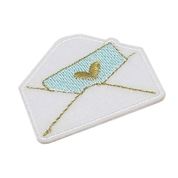 Термоаппликация Конверт с открыткой, 4х4.3см, Hobby&Pro